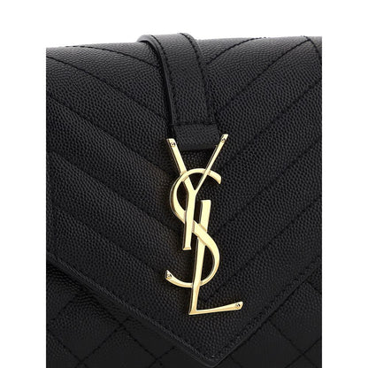 Saint Laurent zwarte leren schoudertas - MARANOS
