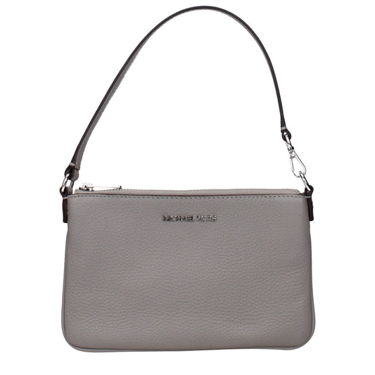 Michael Kors grijze leren handtas Michael Kors