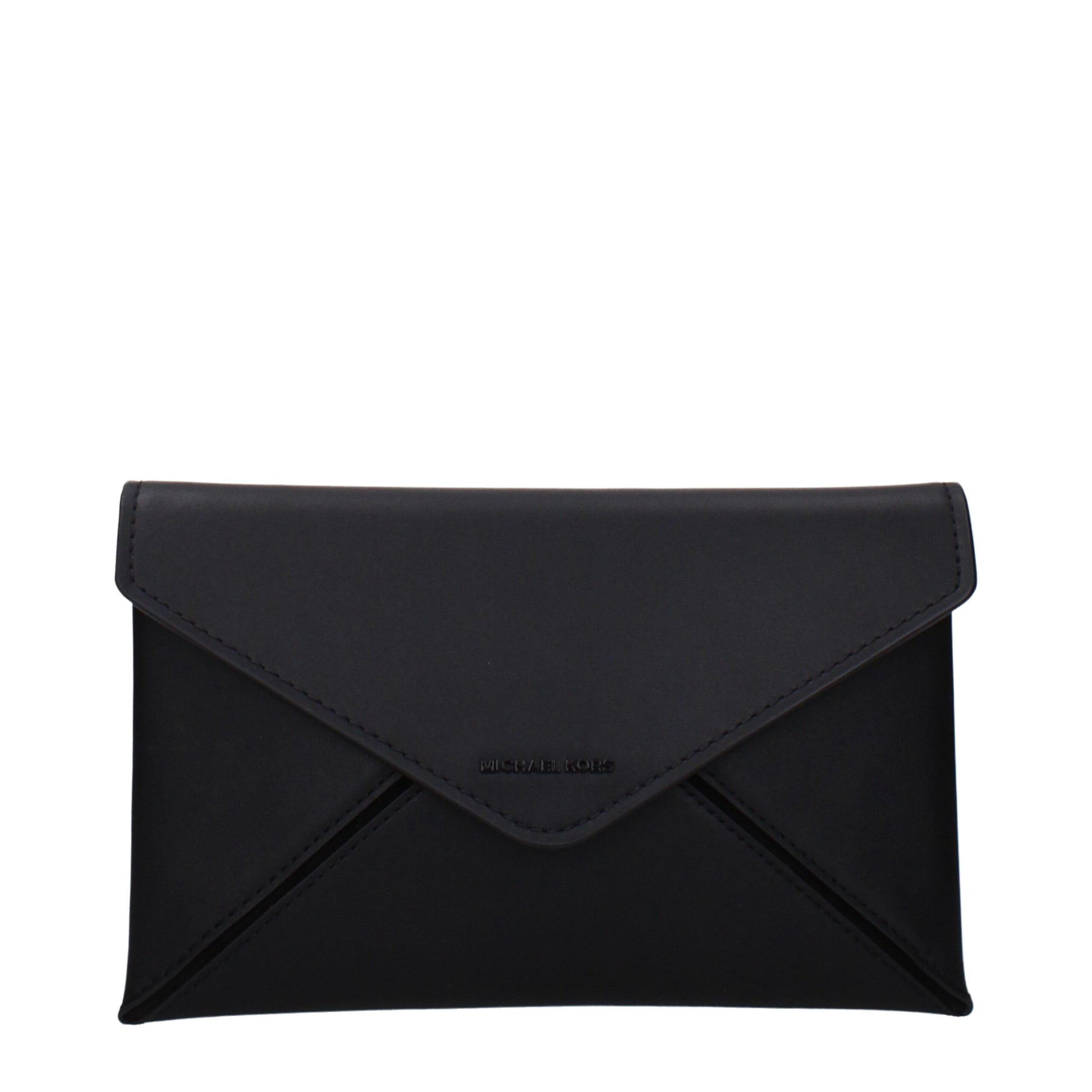 Michael Kors zwarte leren clutch Michael Kors