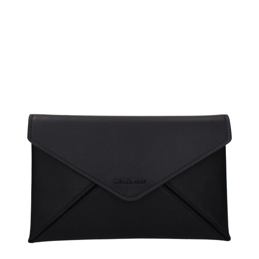 Michael Kors zwarte leren clutch Michael Kors