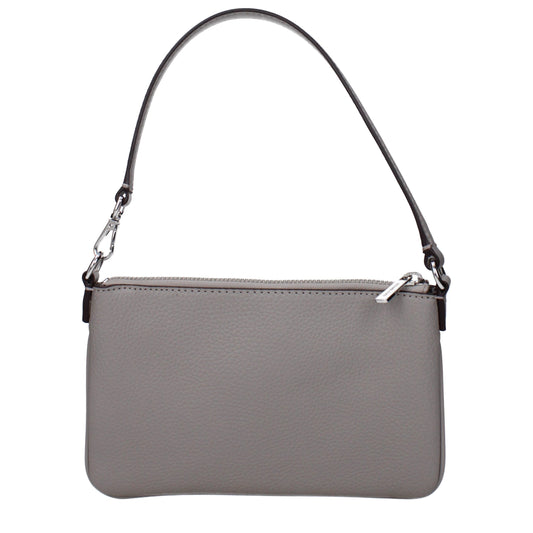 Michael Kors grijze leren handtas Michael Kors