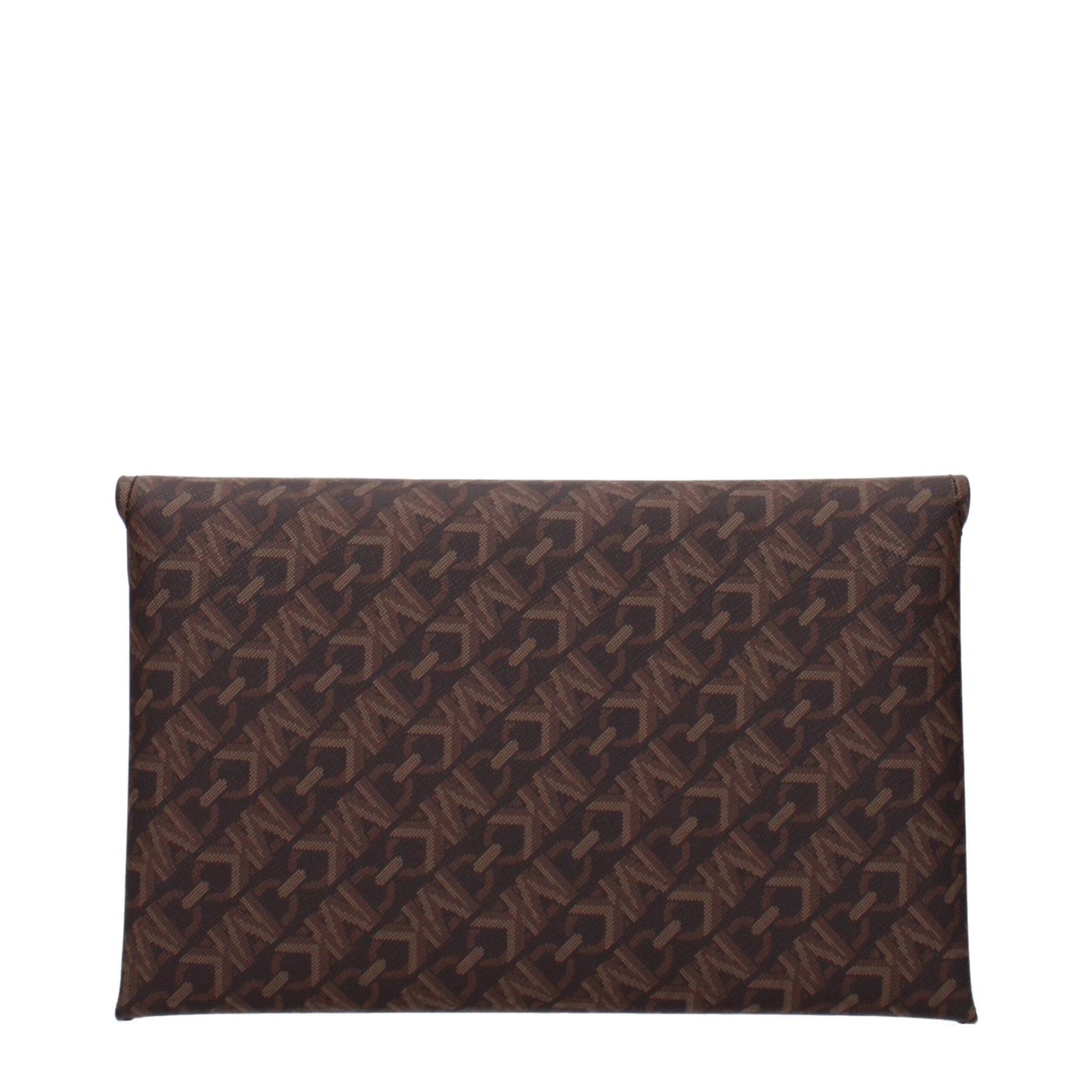 Michael Kors bruine stoffen clutch Michael Kors