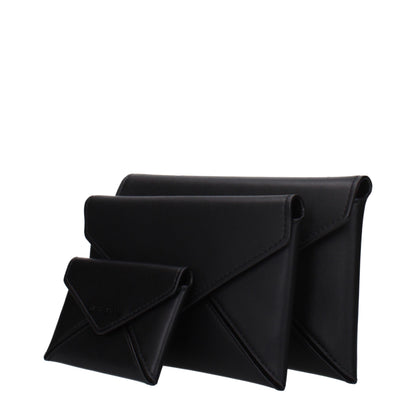 Michael Kors zwarte leren clutch Michael Kors