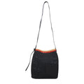 Jil Sander zwarte raffia crossbody tas Jil Sander