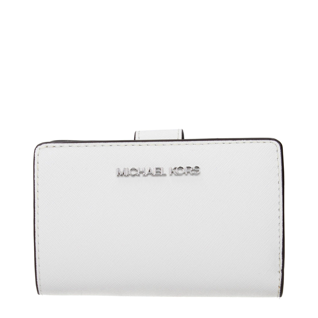 Michael Kors portemonnee in wit leer Michael Kors