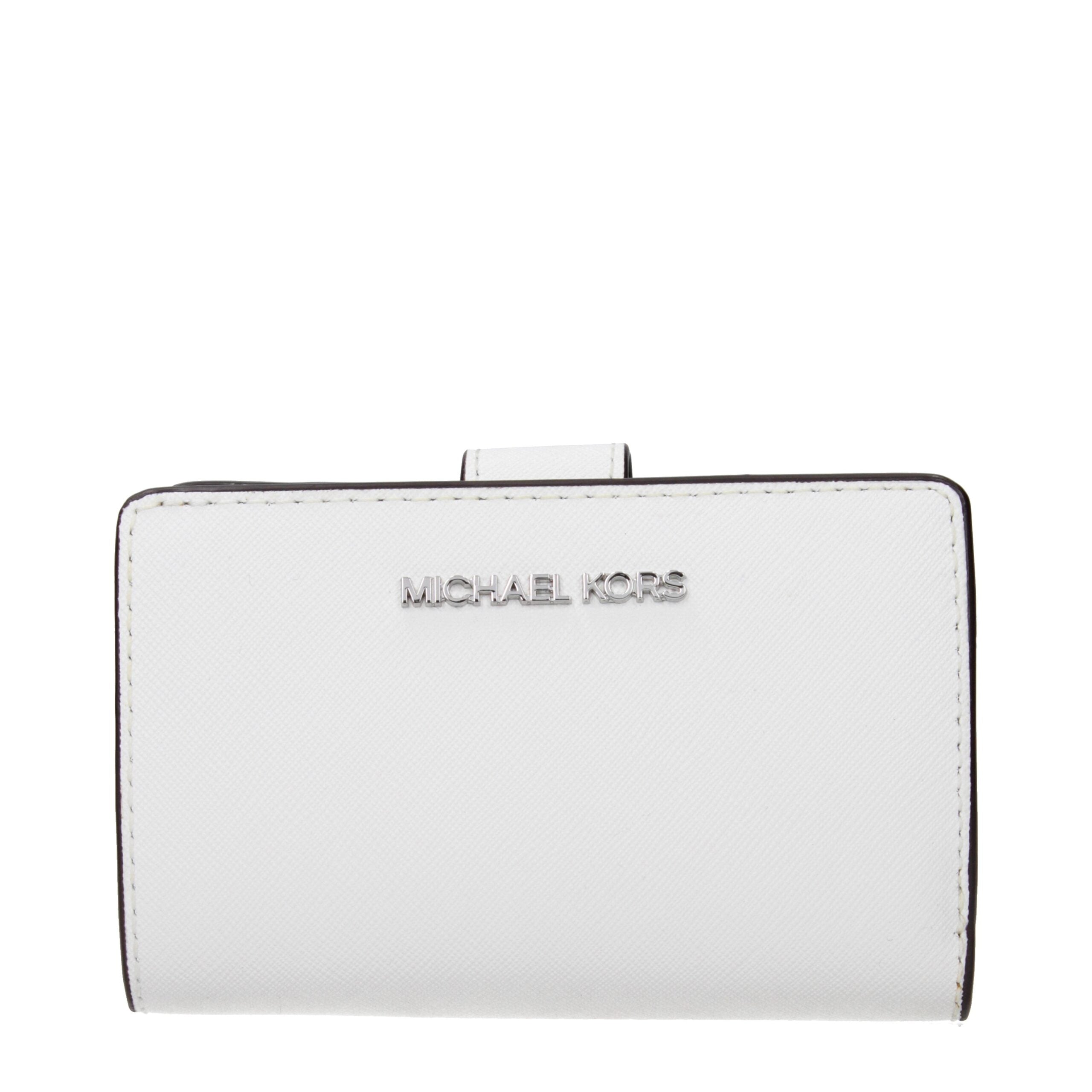 Michael Kors portemonnee in wit leer Michael Kors