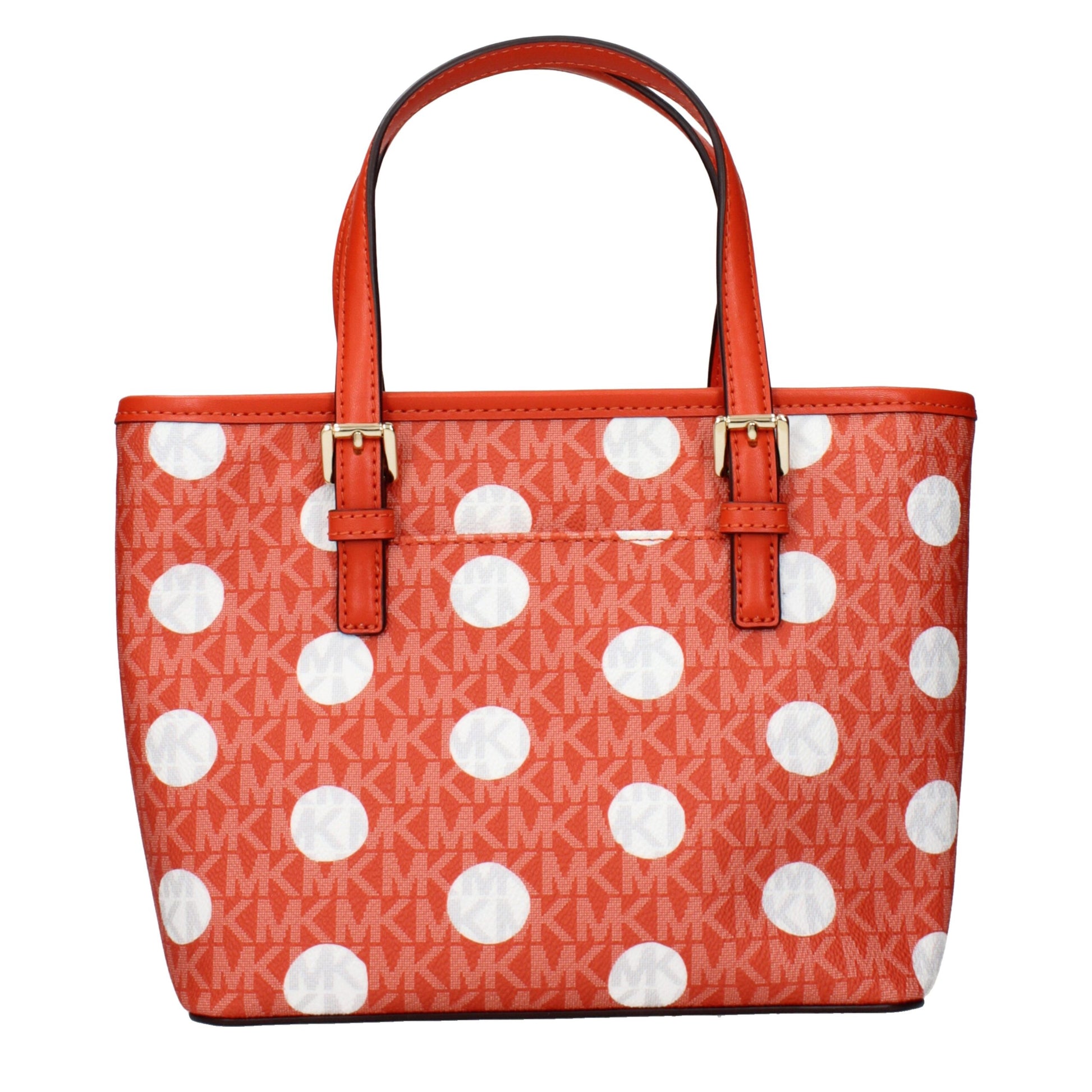 Michael Kors oranje stoffen Shopper Michael Kors
