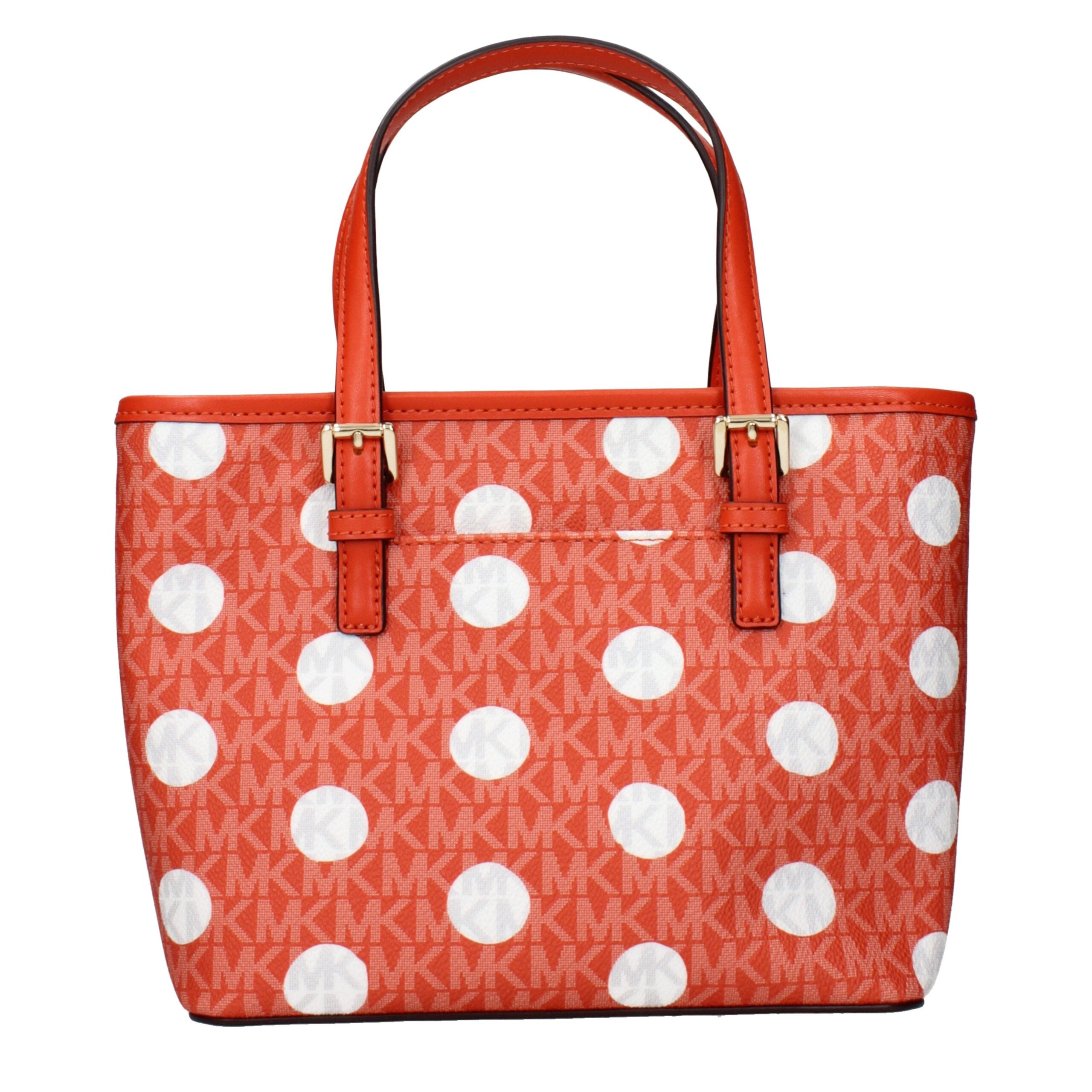Michael Kors oranje stoffen Shopper