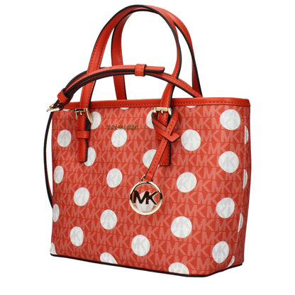 Michael Kors oranje stoffen Shopper Michael Kors