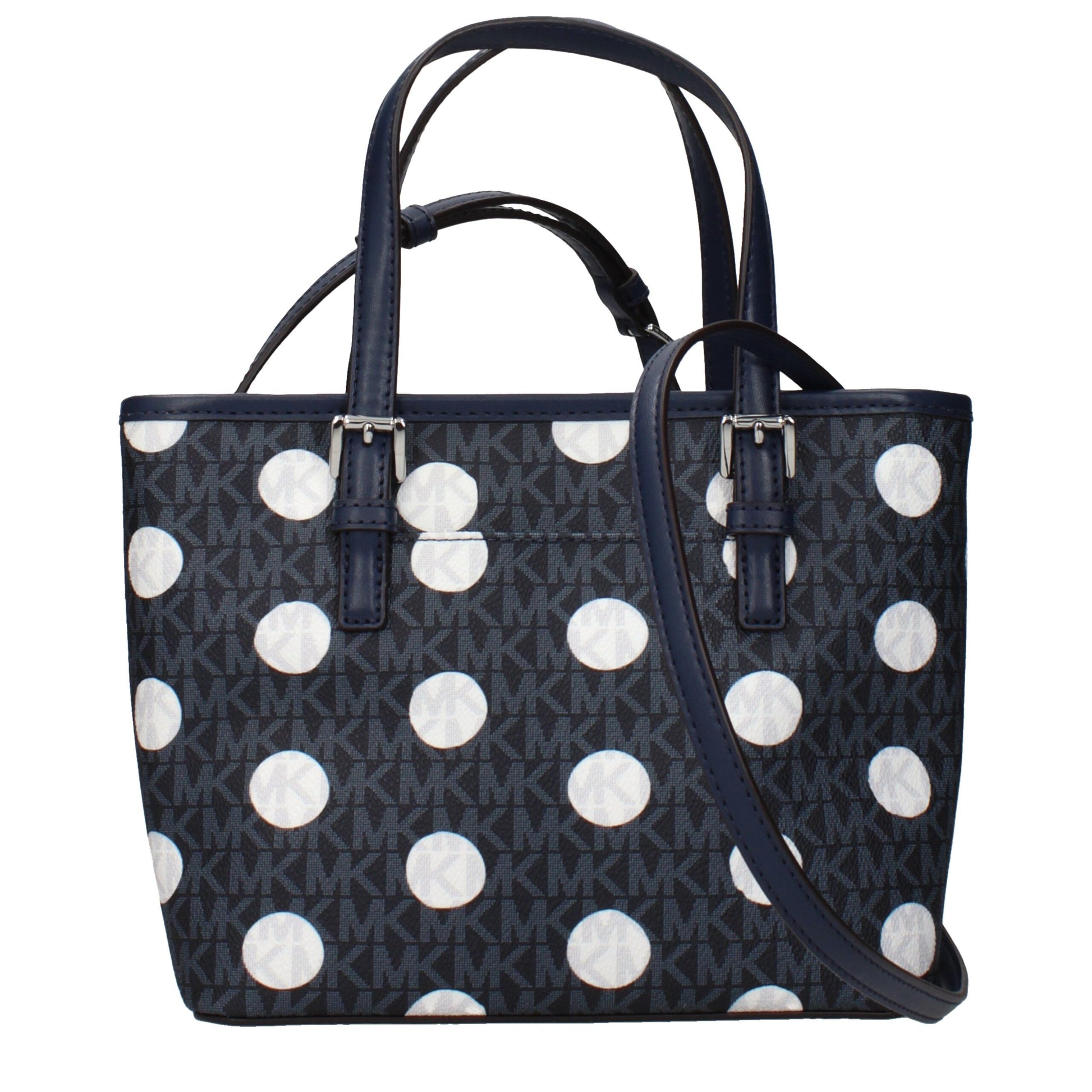Michael Kors blauwe stoffen handtas Michael Kors