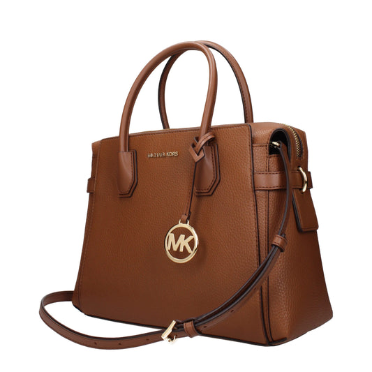 Michael Kors bruine leren handtas Michael Kors