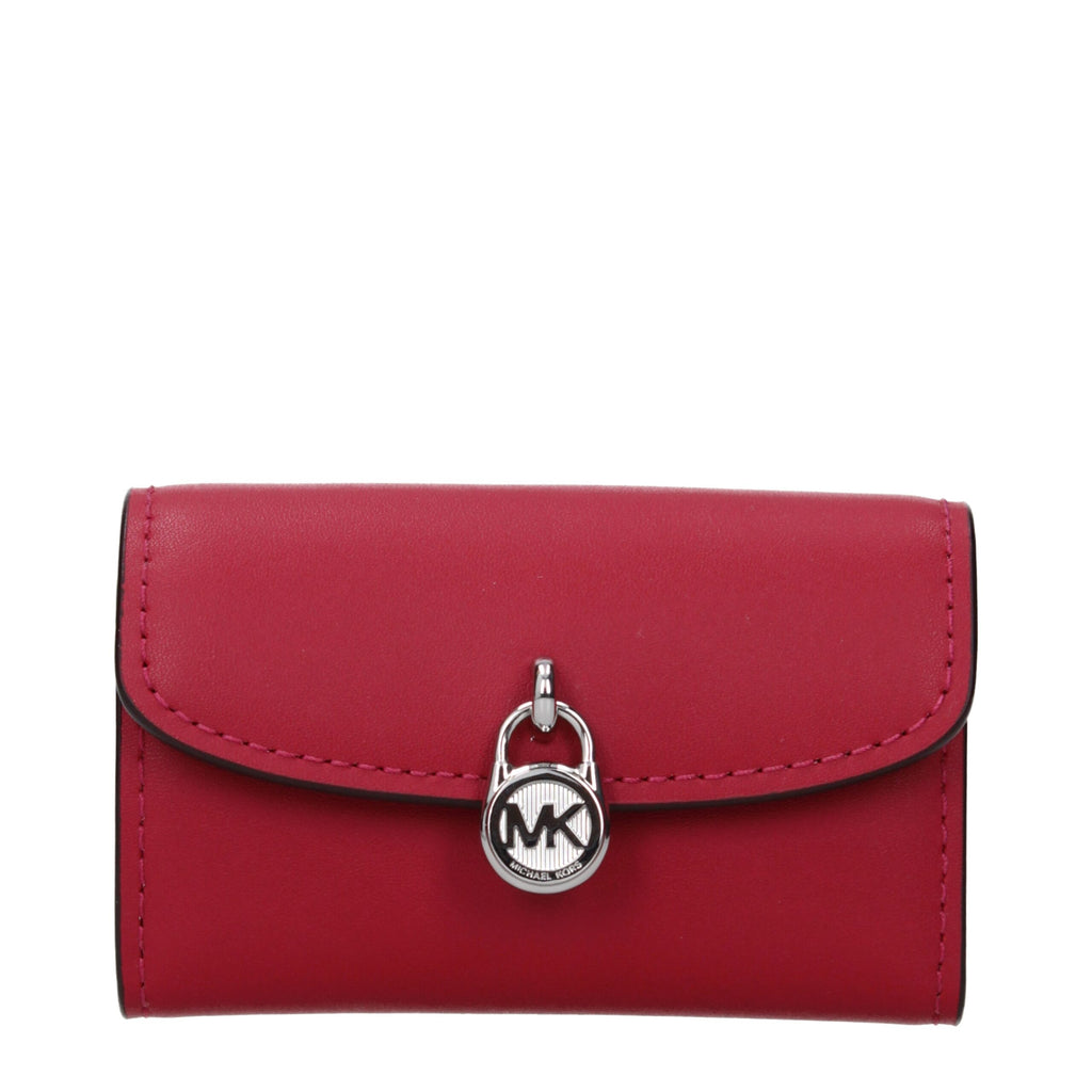 Michael Kors portemonnee in rood leer Michael Kors