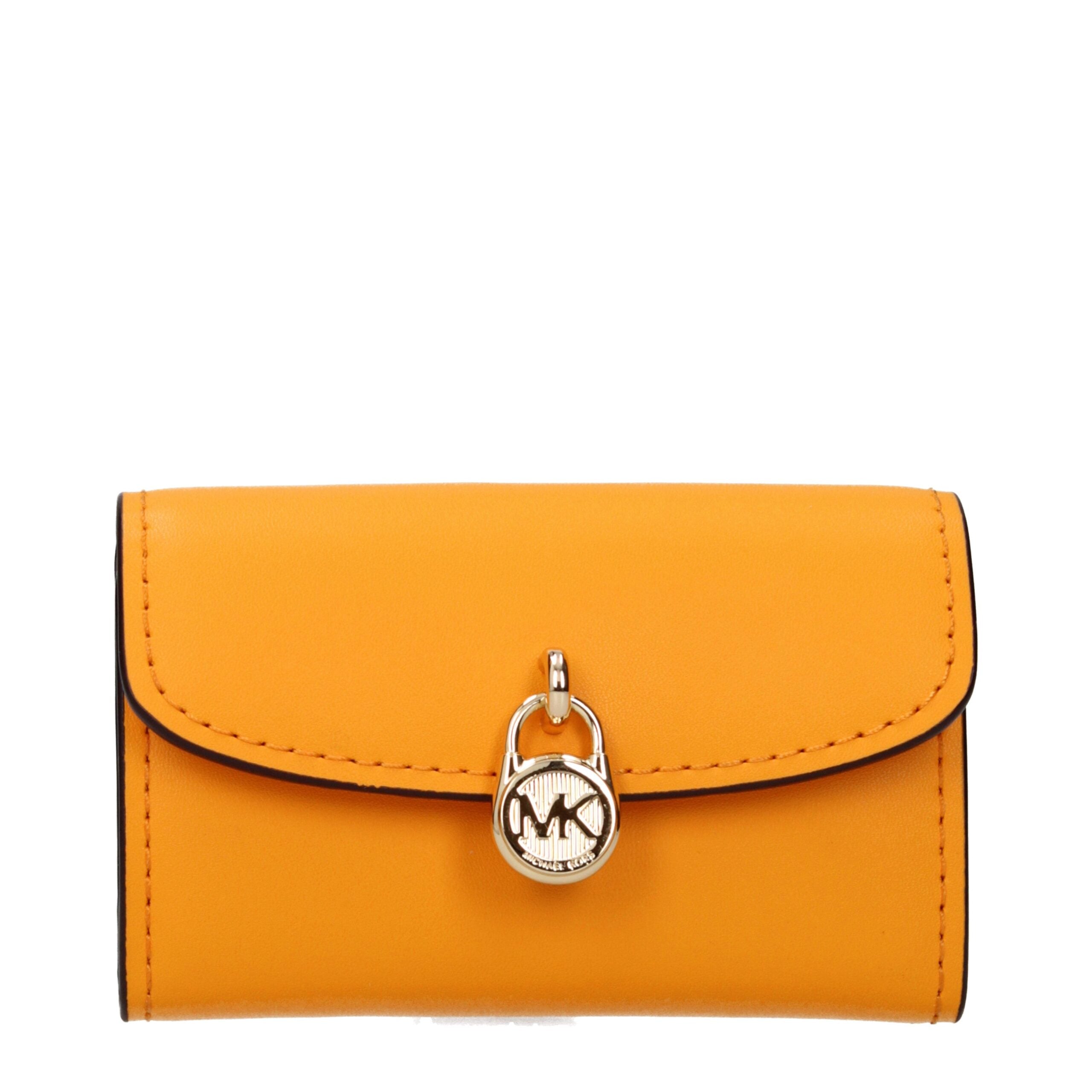 Michael Kors portemonnee in oranje leer Michael Kors
