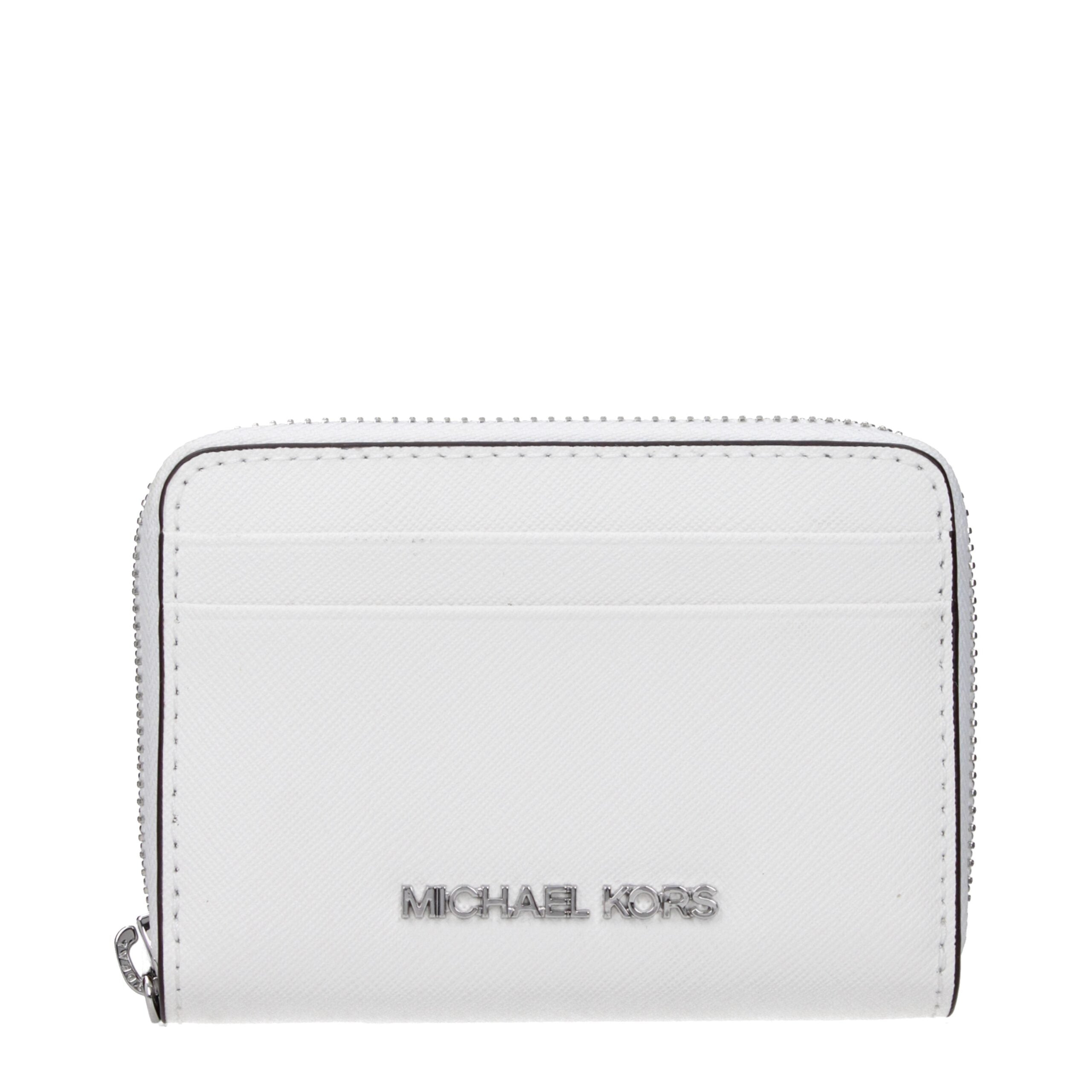 Michael Kors kaarthouder in wit leer Michael Kors