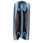 Michael Kors kaarthouder in lichtblauw leer Michael Kors