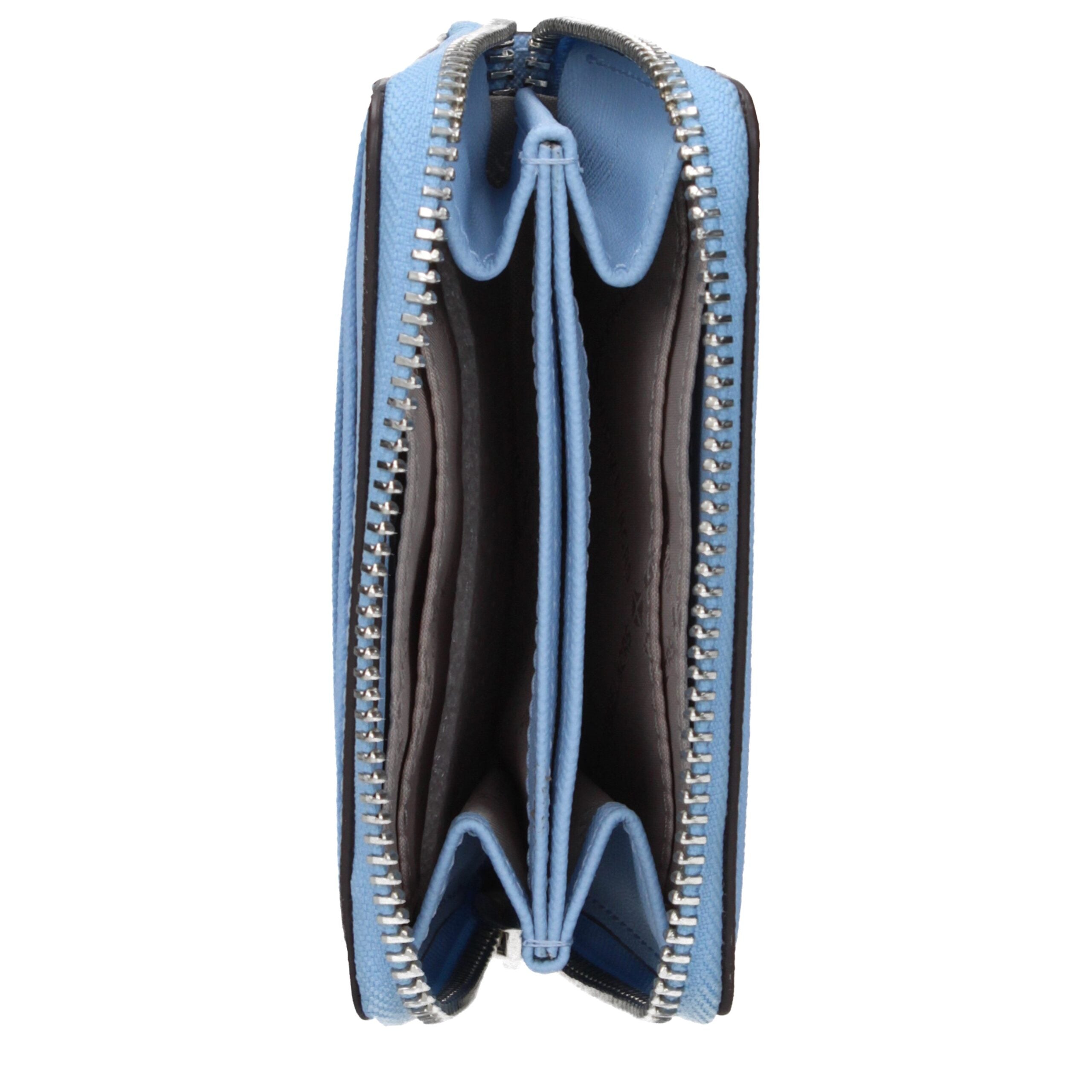 Michael Kors kaarthouder in lichtblauw leer Michael Kors