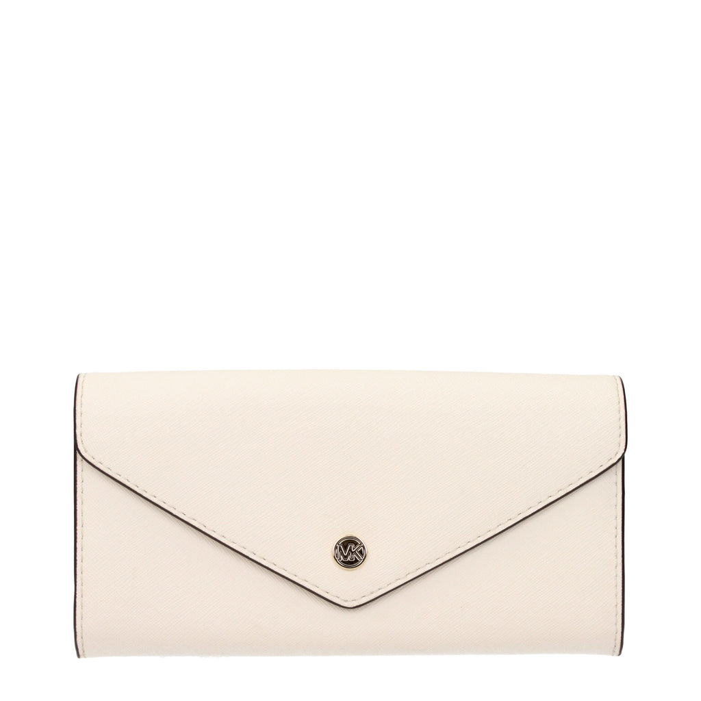 Michael Kors portemonnee in beige leer Michael Kors