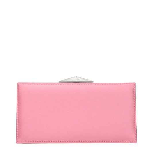 Jimmy Choo clutch van roze satijn Jimmy Choo