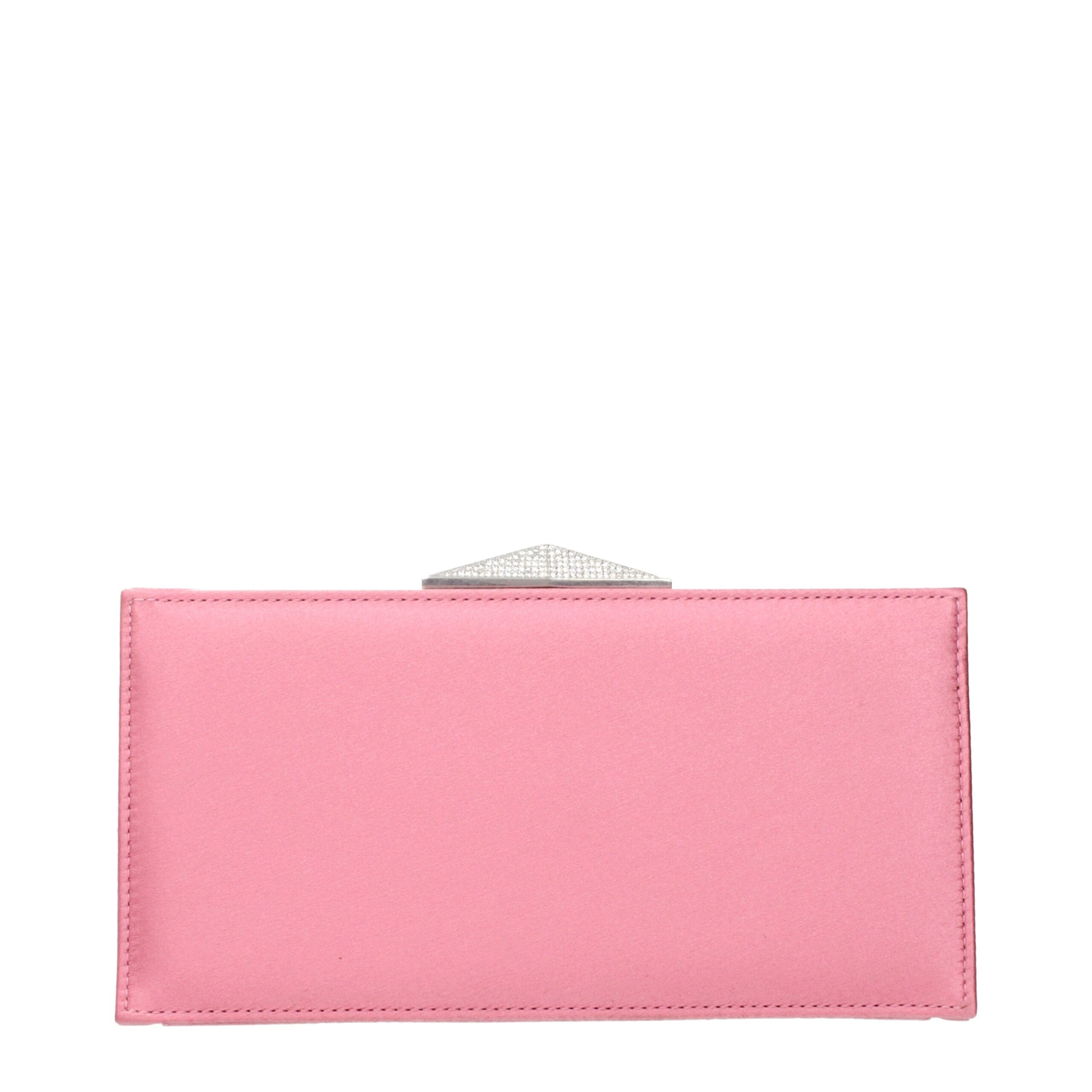Jimmy Choo clutch van roze satijn