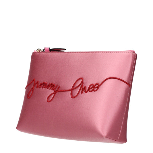 Jimmy Choo clutch van roze satijn Jimmy Choo
