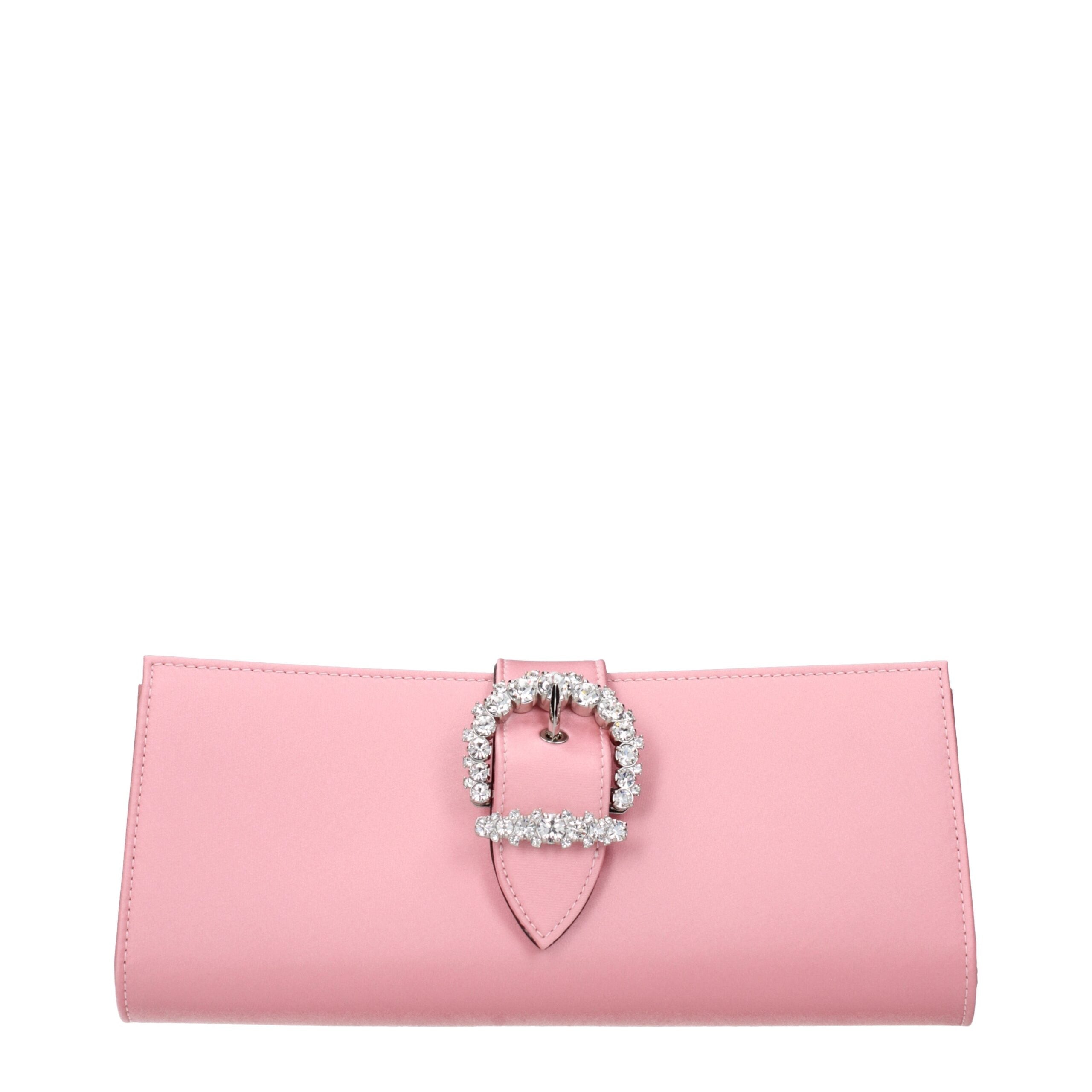Jimmy Choo clutch in roze satijn