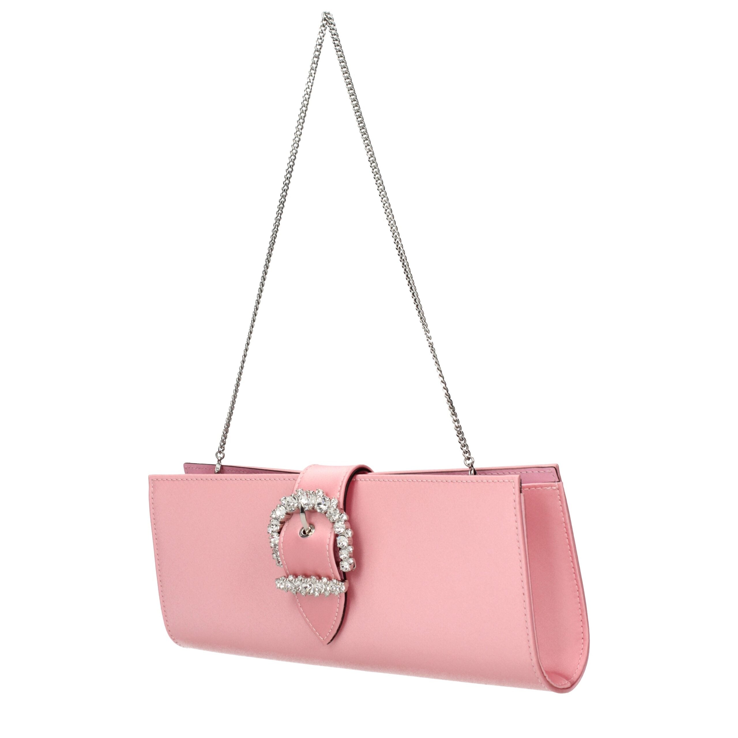 Jimmy Choo clutch in roze satijn