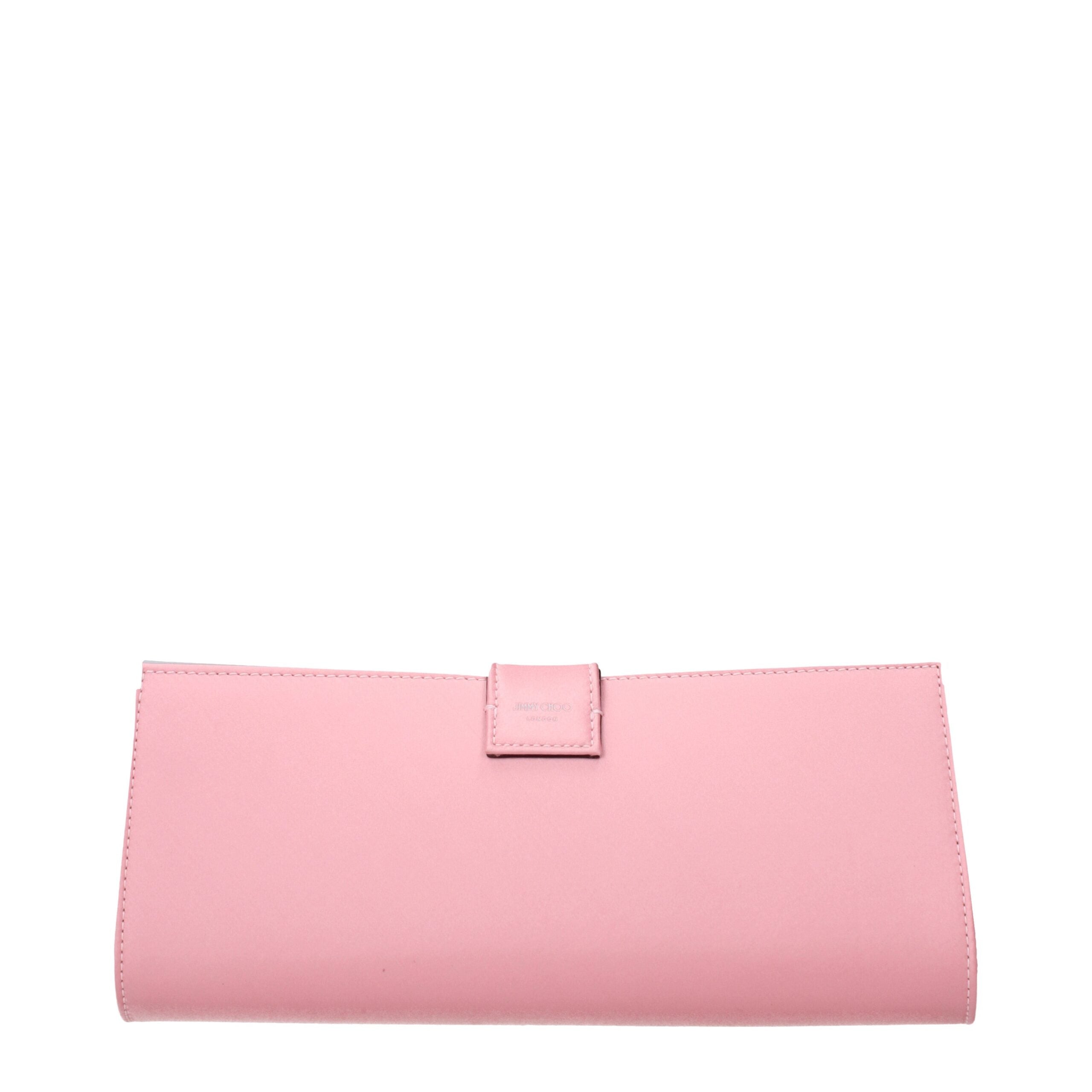 Jimmy Choo clutch in roze satijn