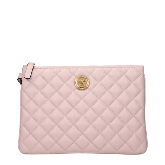 Versace clutch in roze leer Versace
