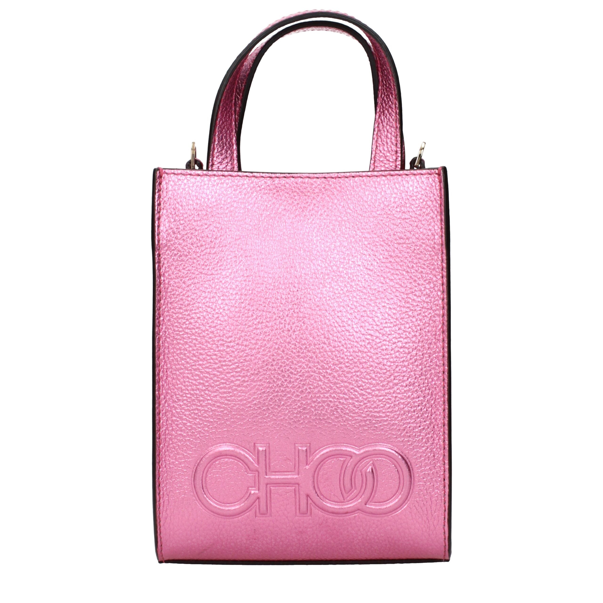 Jimmy Choo handtas in fuchsia leer