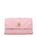 Versace clutch in roze stof Versace
