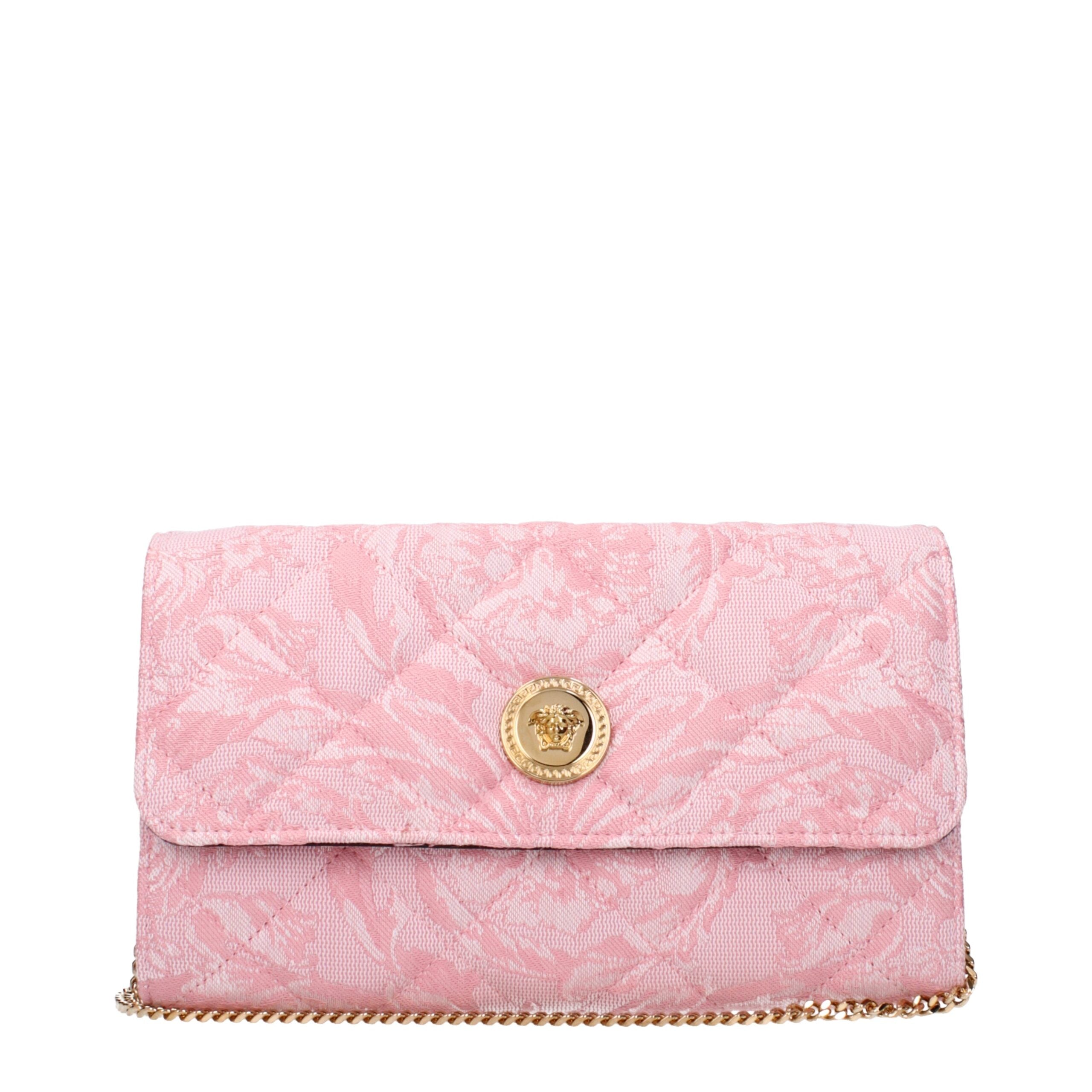Versace clutch in roze stof