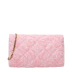 Versace clutch in roze stof Versace