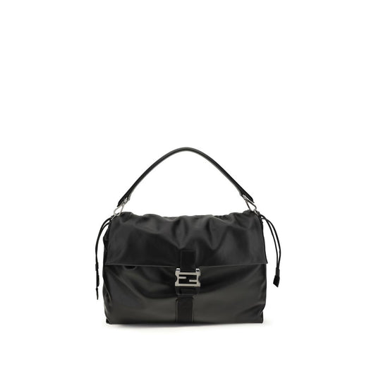 Fendi Mamma Baguette schoudertas in zwart nappaleer Fendi