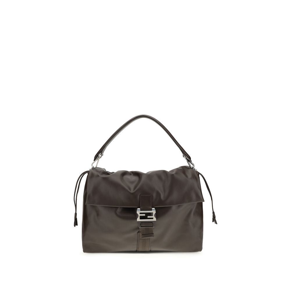 Fendi Mamma Baguette schoudertas in bruin nappaleer Fendi