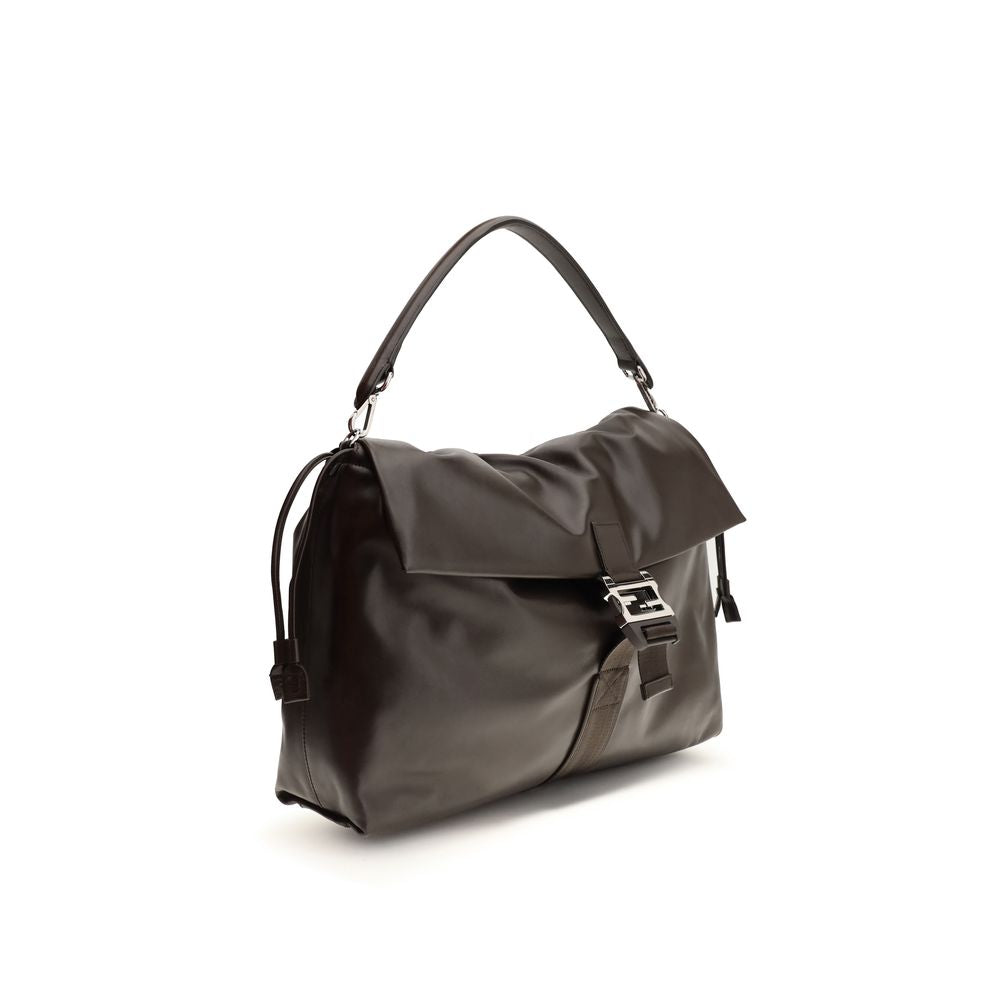 Fendi Mamma Baguette schoudertas in bruin nappaleer Fendi