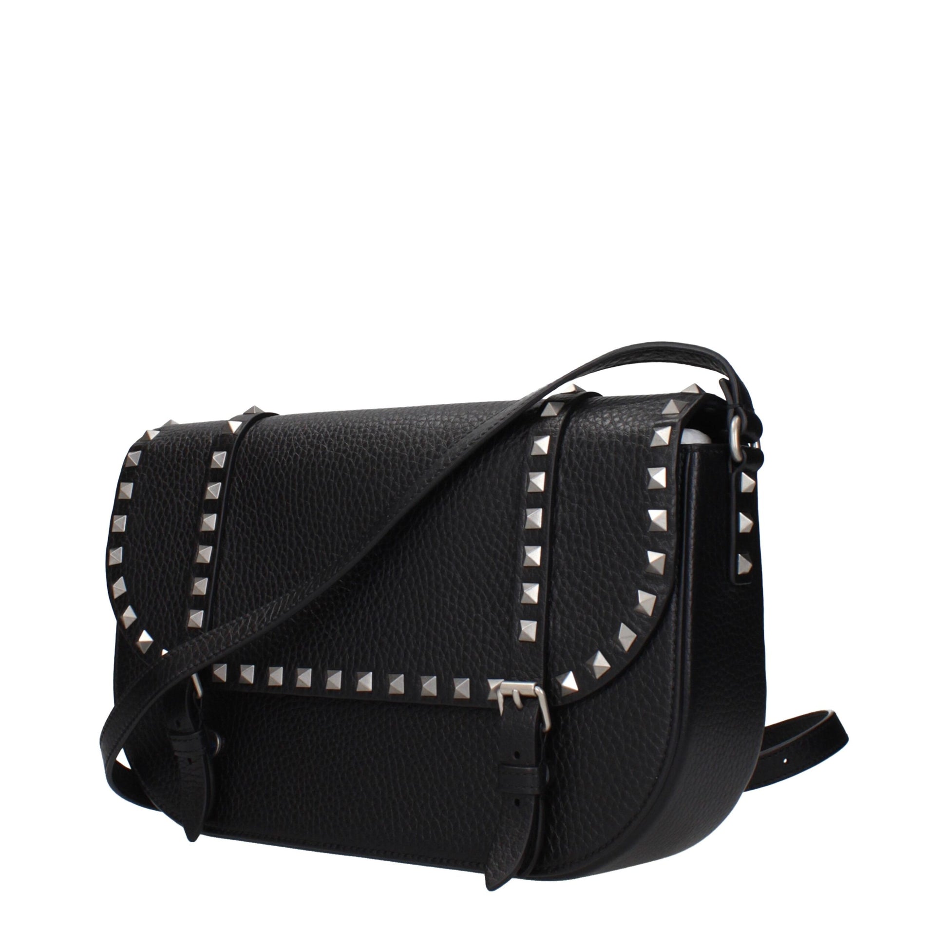 Valentino Garavani crossbodytas in zwart leer Valentino Garavani