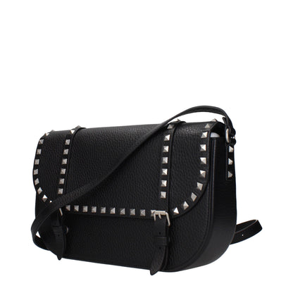 Valentino Garavani crossbodytas in zwart leer Valentino Garavani