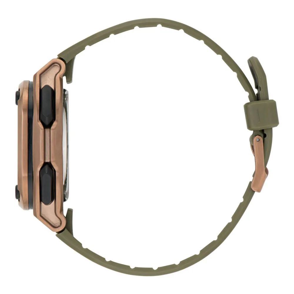 Adidas sporthorloge met groene siliconen band