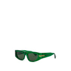 Bottega Veneta Green Acetate Sunglasses Bottega Veneta