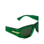 Bottega Veneta Green Acetate Sunglasses Bottega Veneta