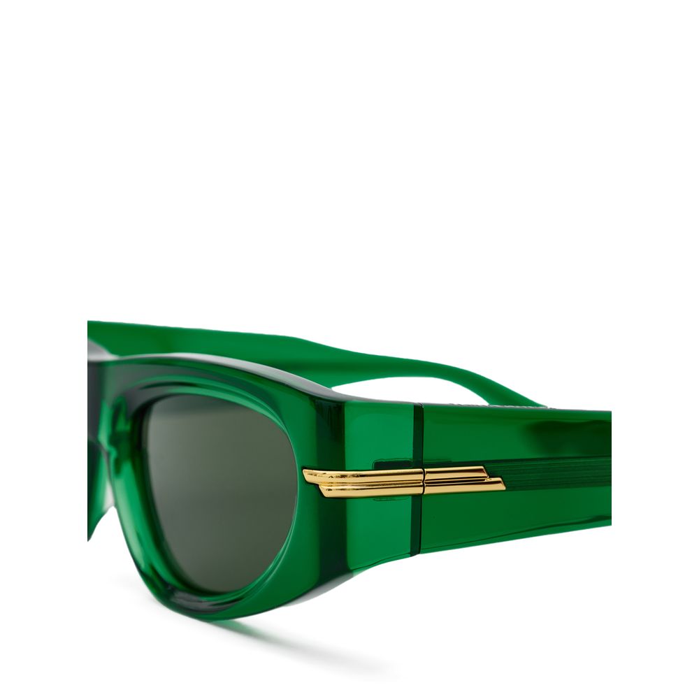 Bottega Veneta Green Acetate Sunglasses Bottega Veneta