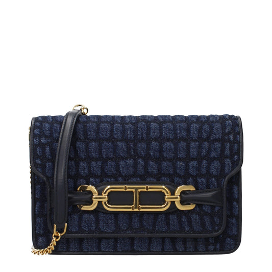 Tom Ford clutch in blauw stof Tom Ford