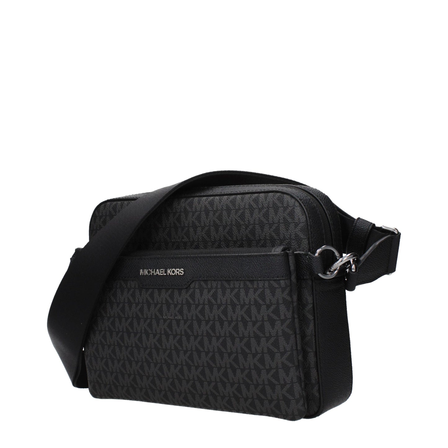 Michael Kors crossbodytas in zwart textiel met logodetail Michael Kors
