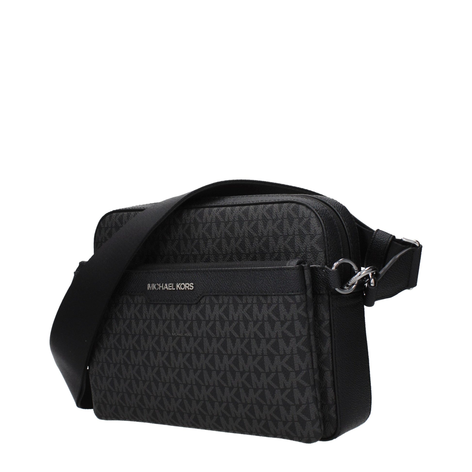 Michael Kors crossbodytas in zwart textiel met logodetail Michael Kors