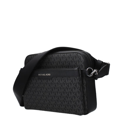 Michael Kors crossbodytas in zwart textiel met logodetail Michael Kors