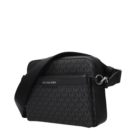 Michael Kors crossbodytas in zwart textiel met logodetail Michael Kors