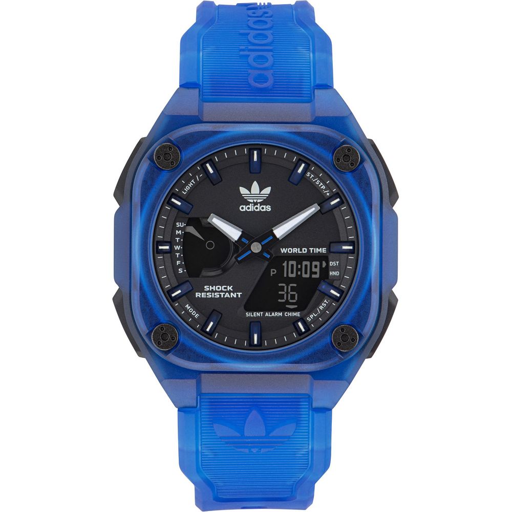 Adidas blauw sporthorloge met rubberen band - Maranos