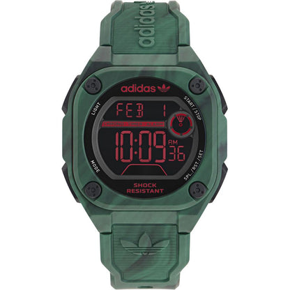 Adidas Green Synthetic Digital Watch Adidas