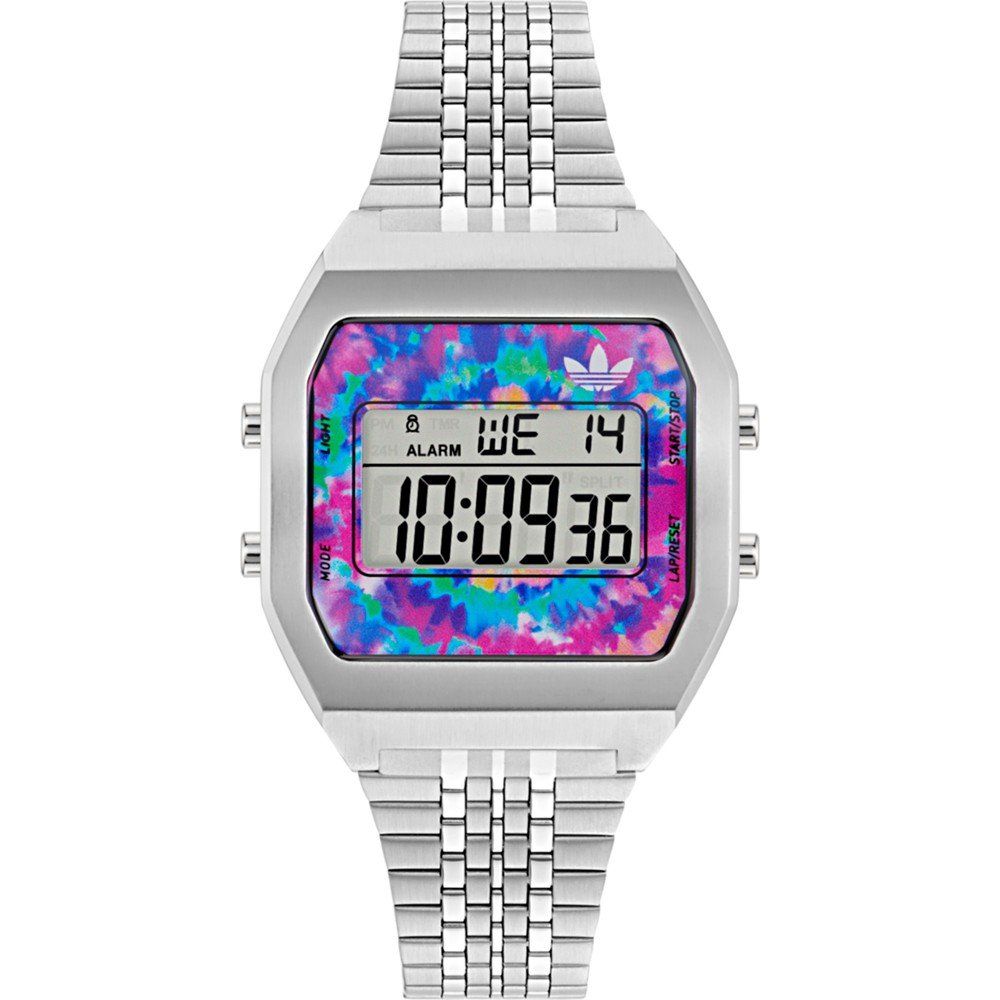 Adidas Gray Stainless Steel Digital Watch Adidas