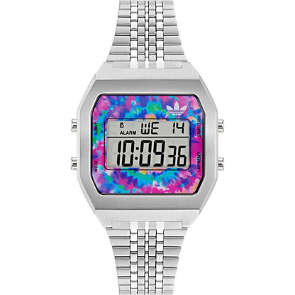 Adidas Gray Stainless Steel Digital Watch Adidas
